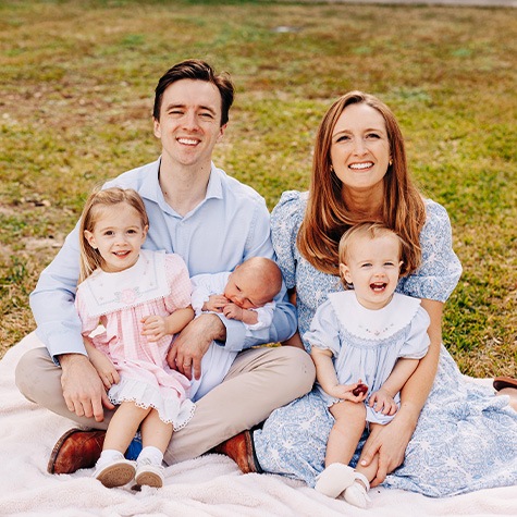 Doctors Matt and Reagan Hiner and their children